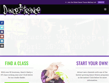 Tablet Screenshot of dancetrancefitness.com